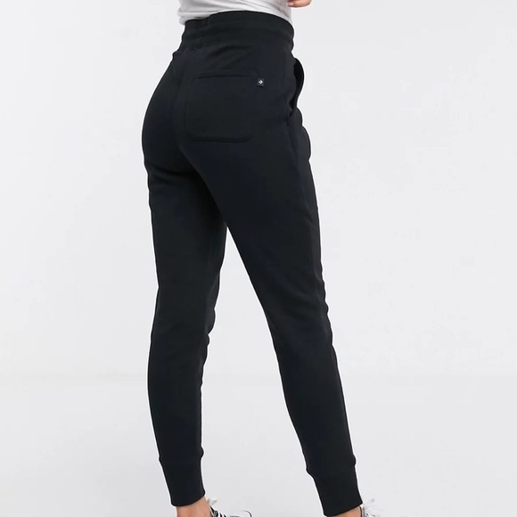 Convere High Waisted Slim Fit Black Sweatpants - Picture 3 of 12